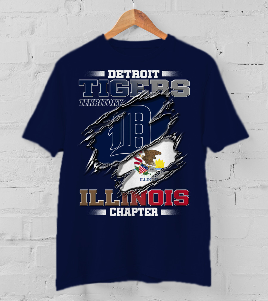 Detroit Tigers Territory Illinois Chapter T-Shirt