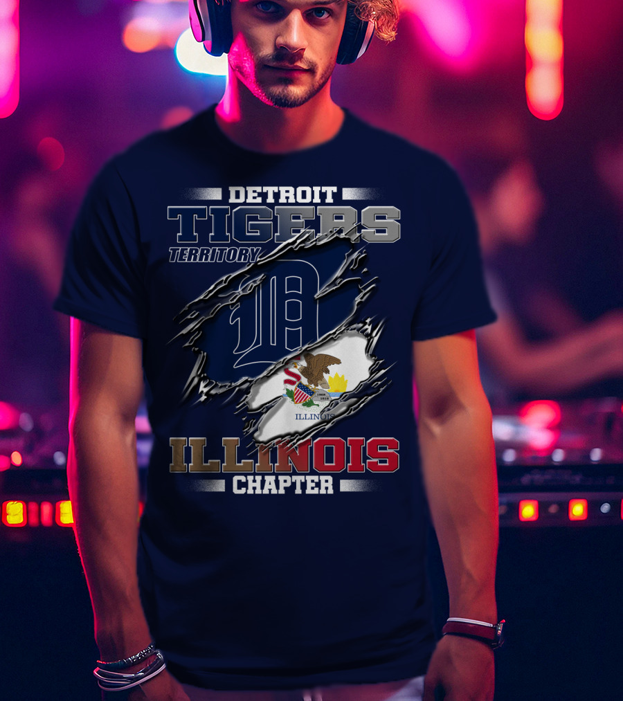 Detroit Tigers Territory Illinois Chapter T-Shirt