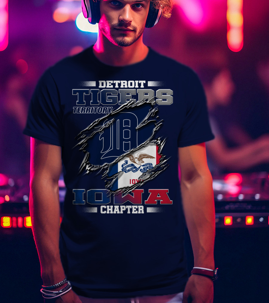 Detroit Tigers Territory Iowa Chapter T-Shirt