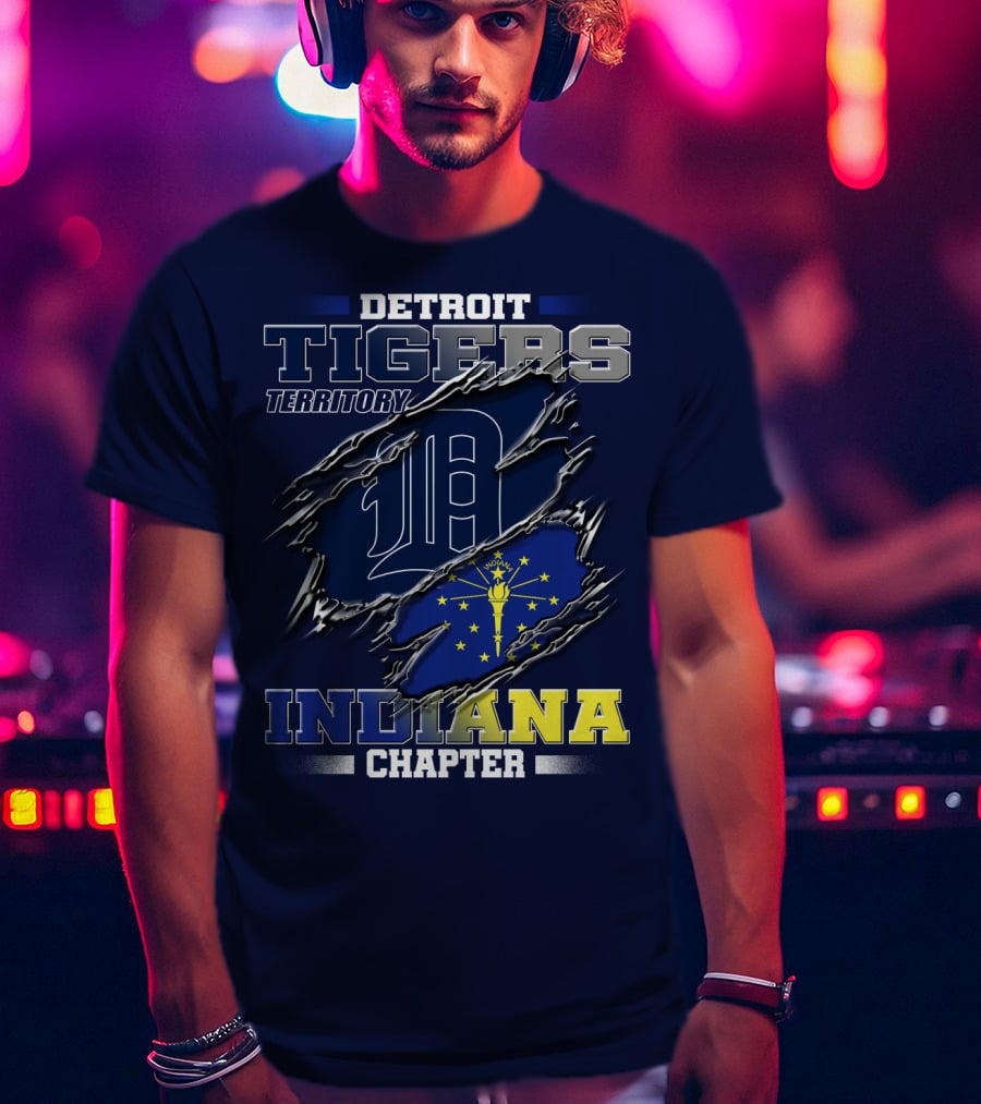 Detroit Tigers Territory Indiana Chapter T-Shirt