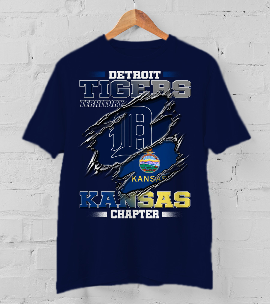 Detroit Tigers Territory Kansas Chapter T-Shirt