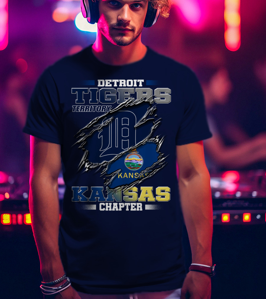 Detroit Tigers Territory Kansas Chapter T-Shirt