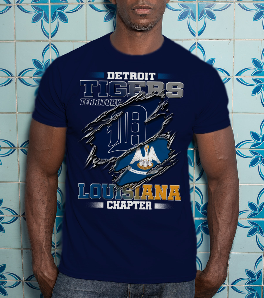 Detroit Tigers Territory Louisiana Chapter T-Shirt