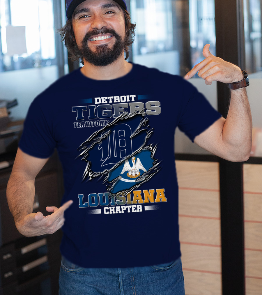 Detroit Tigers Territory Louisiana Chapter T-Shirt