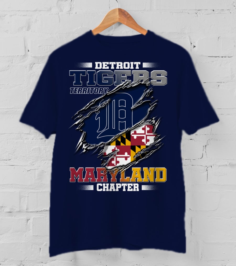 Detroit Tigers Territory Maryland Chapter T-Shirt