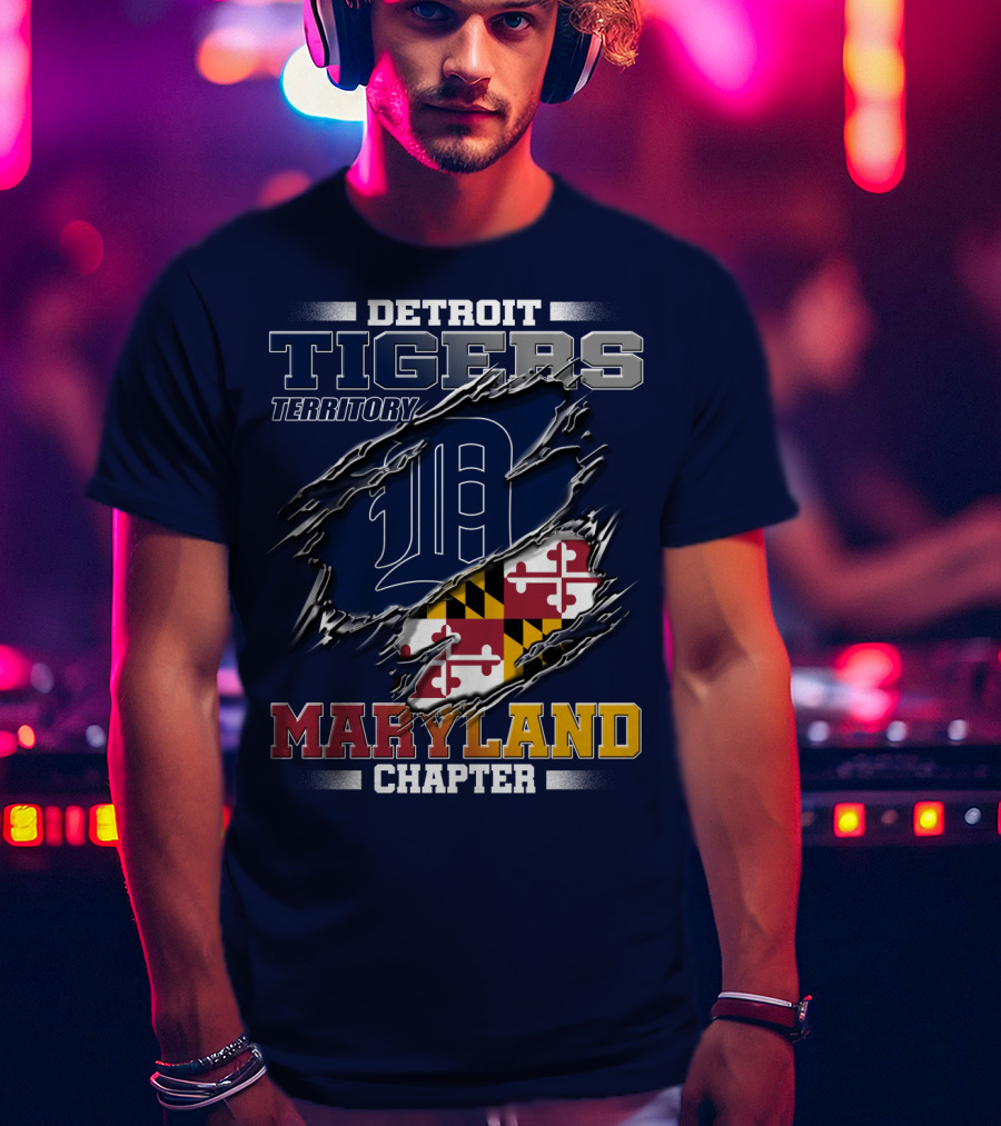 Detroit Tigers Territory Maryland Chapter T-Shirt