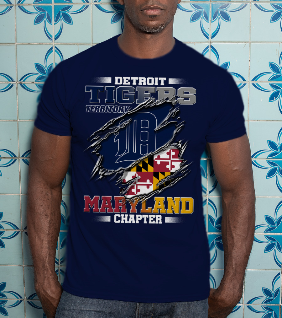 Detroit Tigers Territory Maryland Chapter T-Shirt