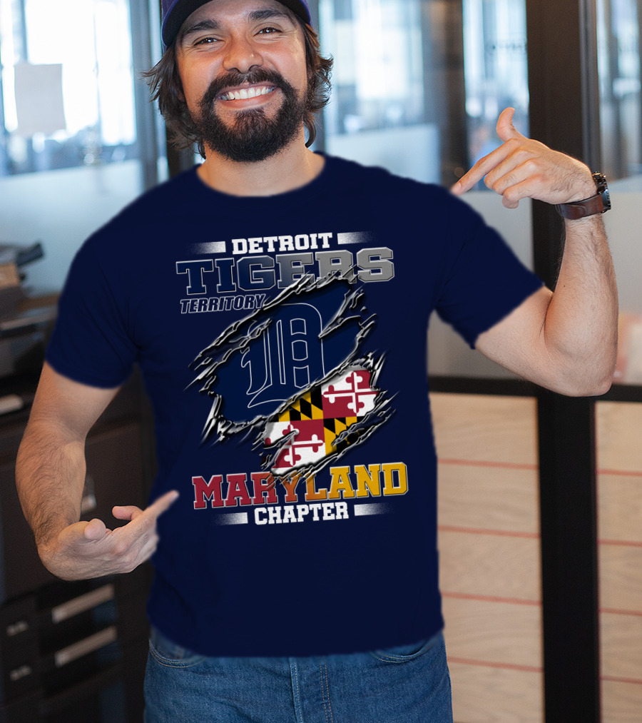 Detroit Tigers Territory Maryland Chapter T-Shirt