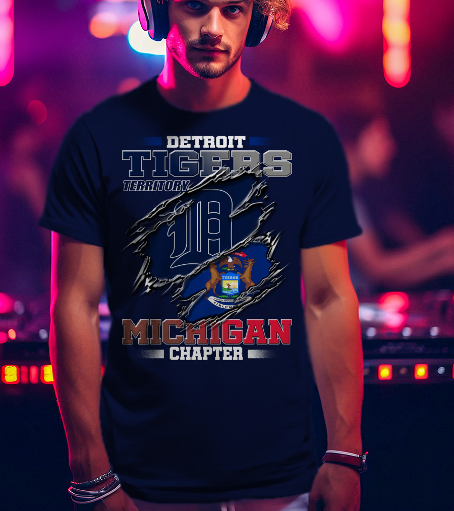 Detroit Tigers Territory Michigan Chapter T-Shirt