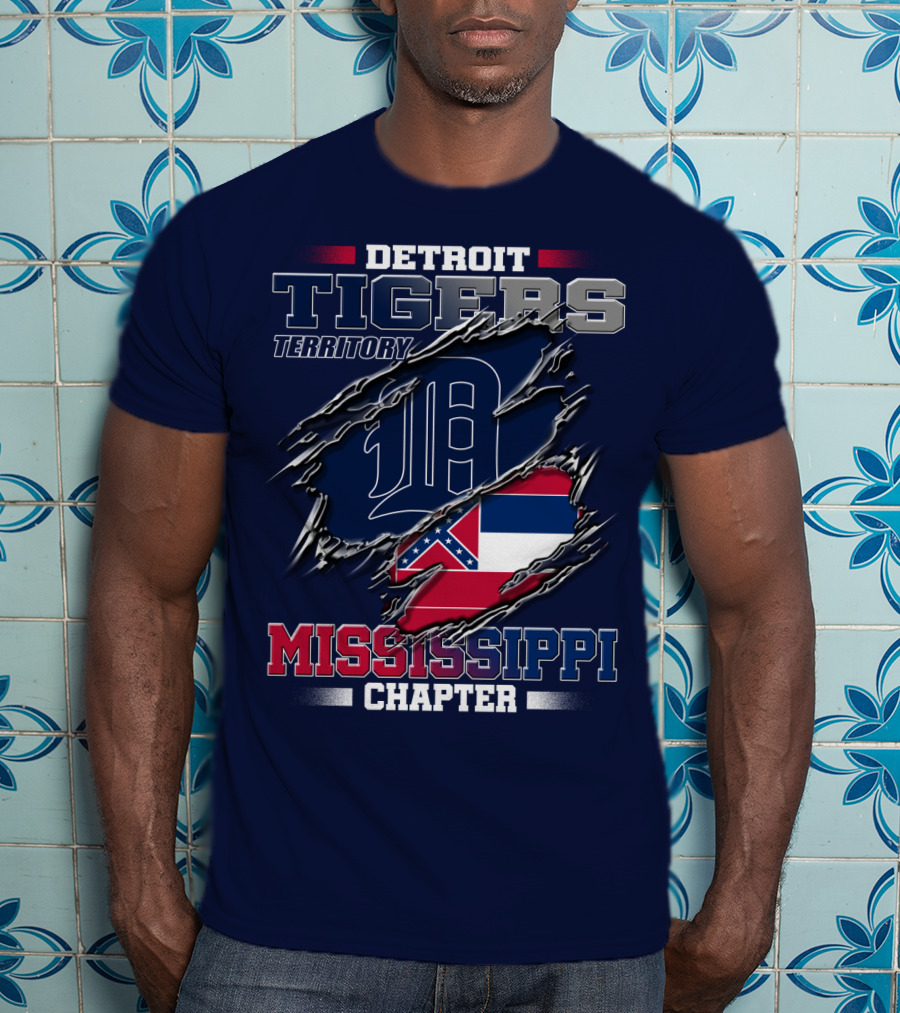 Detroit Tigers Territory Mississippi Chapter T-Shirt