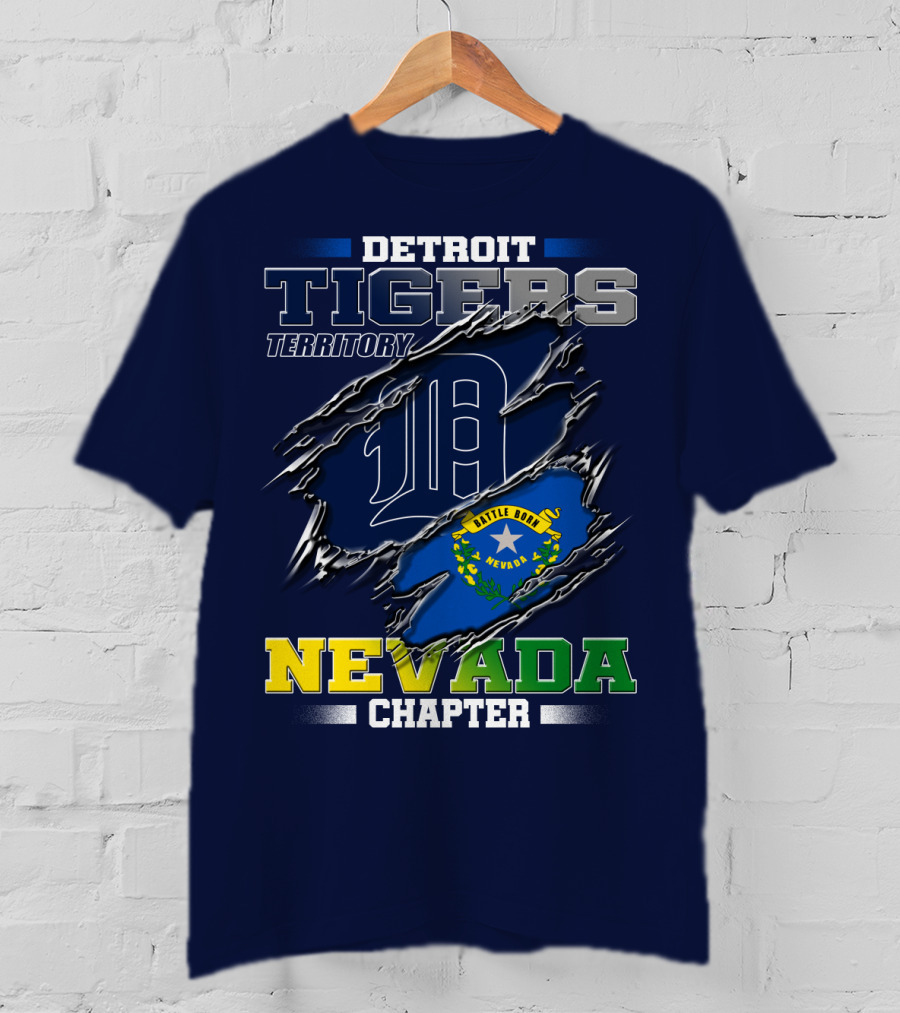 Detroit Tigers Territory Nevada Chapter T-Shirt