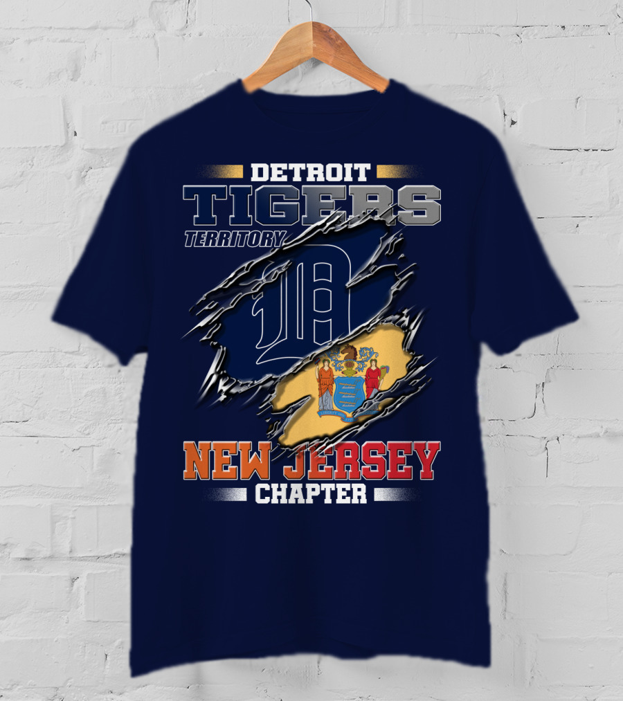 Detroit Tigers Territory New Jersey Chapter T-Shirt