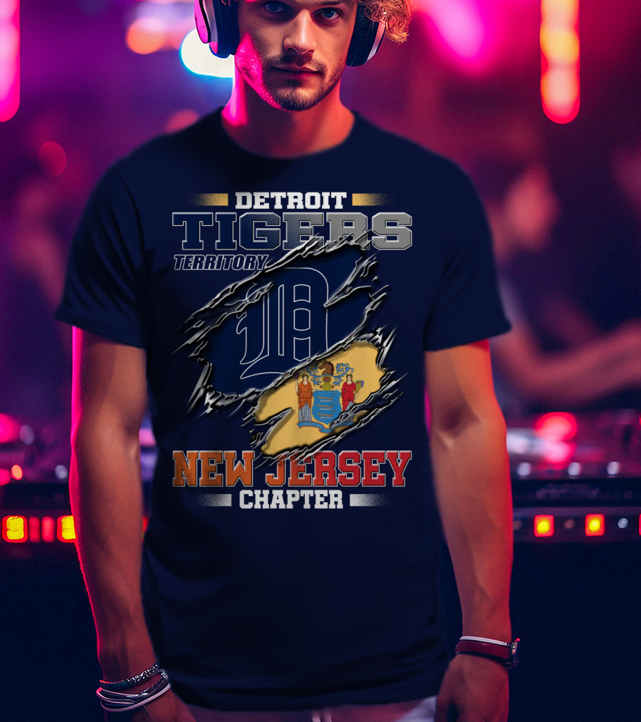 Detroit Tigers Territory New Jersey Chapter T-Shirt
