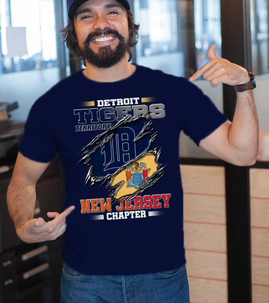 Detroit Tigers Territory New Jersey Chapter T-Shirt