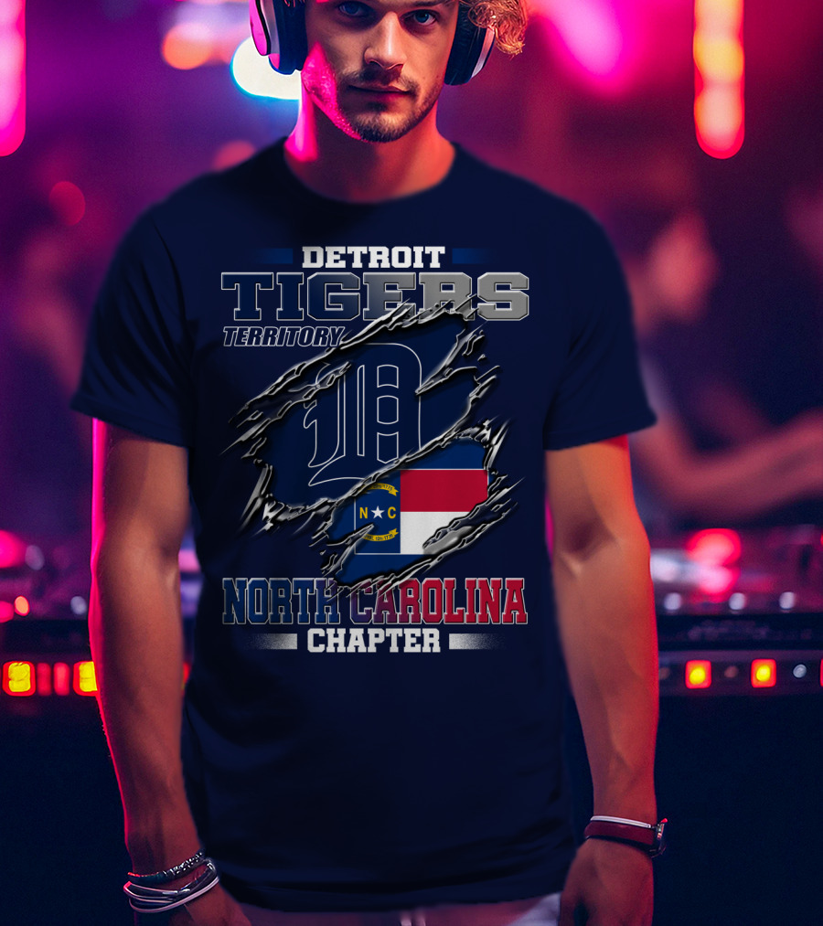 Detroit Tigers Territory North Carolina Chapter T-Shirt