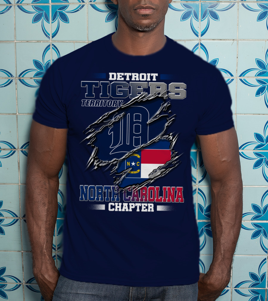 Detroit Tigers Territory North Carolina Chapter T-Shirt