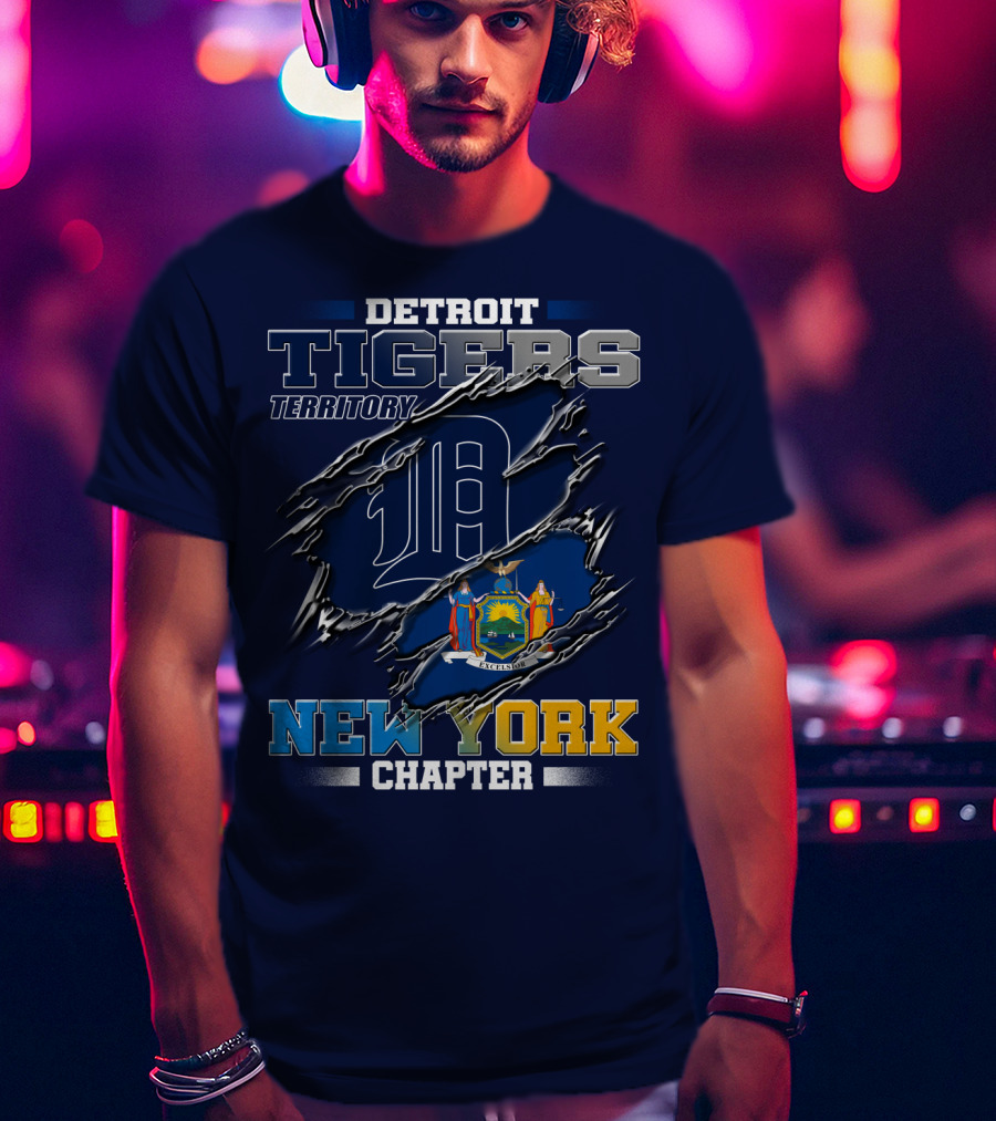 Detroit Tigers Territory New York Chapter T-Shirt
