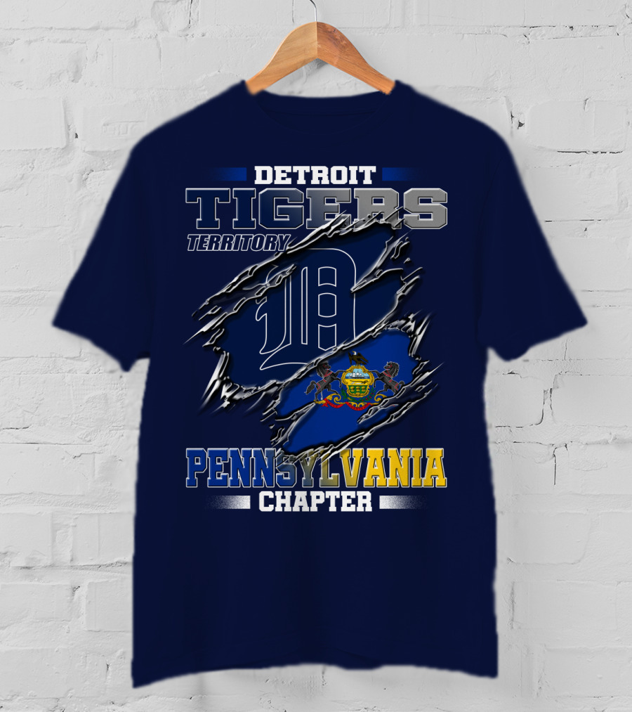 Detroit Tigers Territory Pennsylvania Chapter T-Shirt