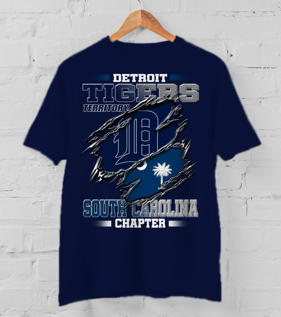 Detroit Tigers Territory South Carolina Chapter T-Shirt