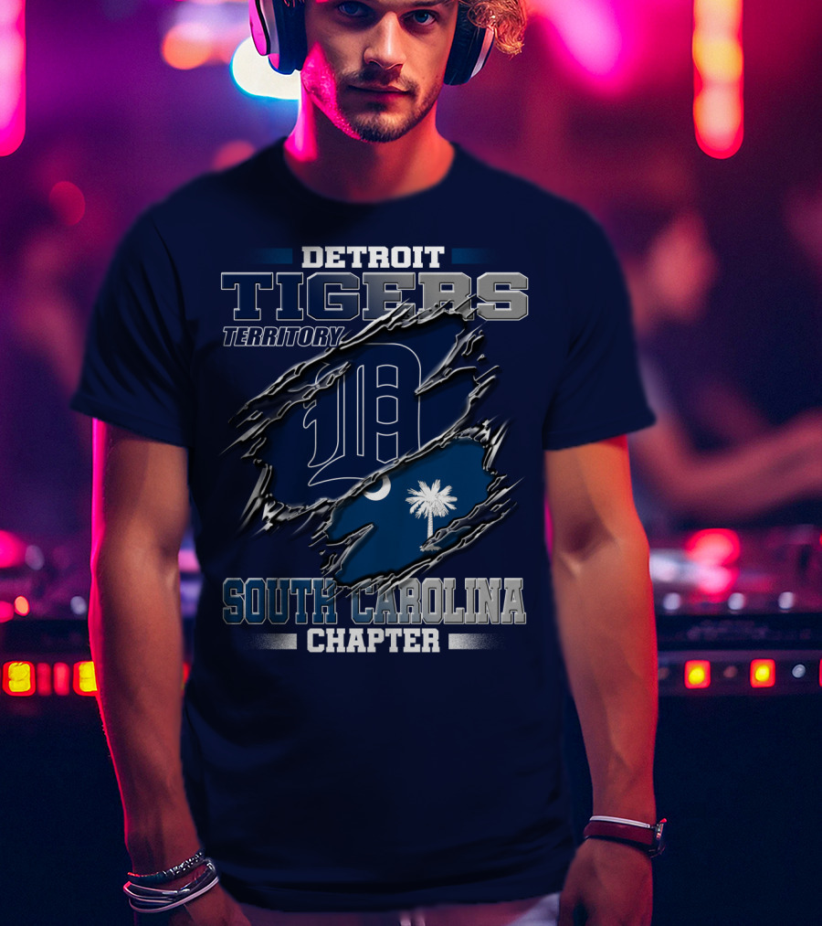 Detroit Tigers Territory South Carolina Chapter T-Shirt