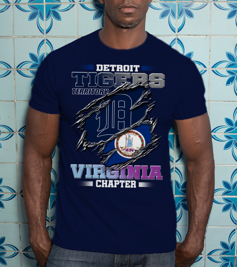Detroit Tigers Territory Virginia Chapter T-Shirt