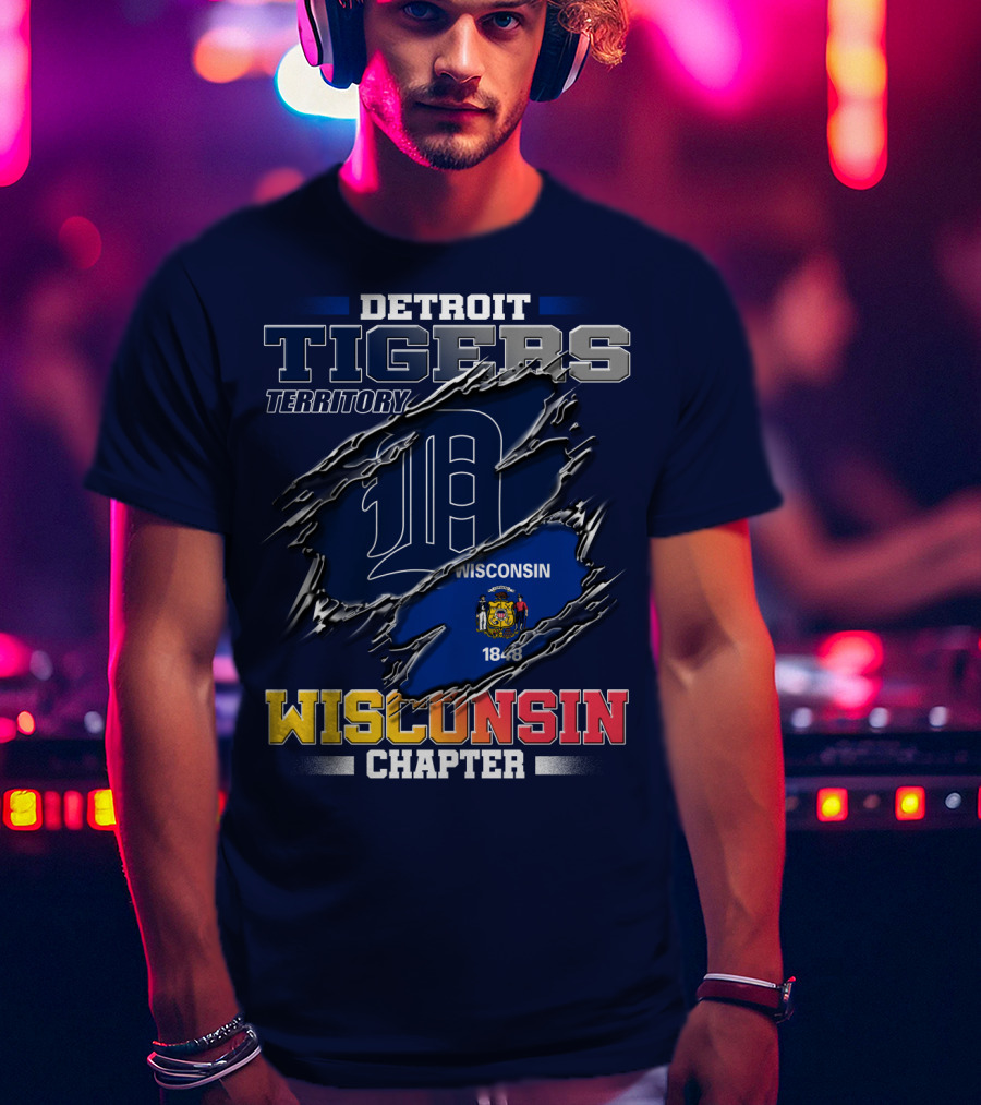 Detroit Tigers Territory Wisconsin Chapter 1848 T-Shirt