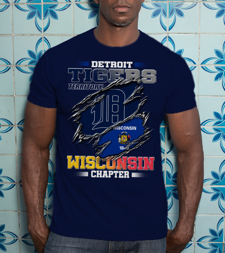 Detroit Tigers Territory Wisconsin Chapter 1848 T-Shirt