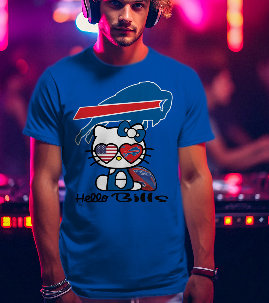 Hello Bills Buffalo Bills Football Hello Kitty T-Shirt