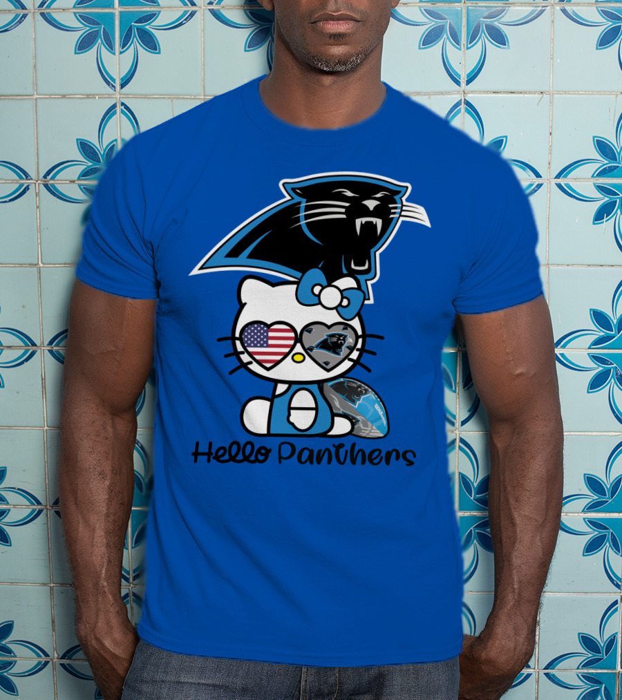 Hello Panthers Carolina Panthers Football T-Shirt