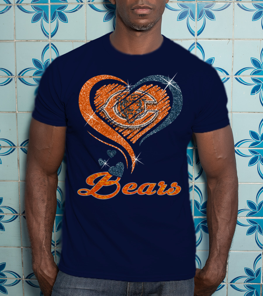 Bears Heart With Chicago Bears T-Shirt