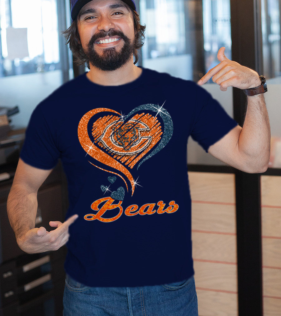 Bears Heart With Chicago Bears T-Shirt