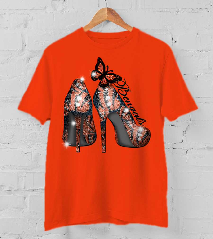 Bengals High Heels Butterfly T-Shirt