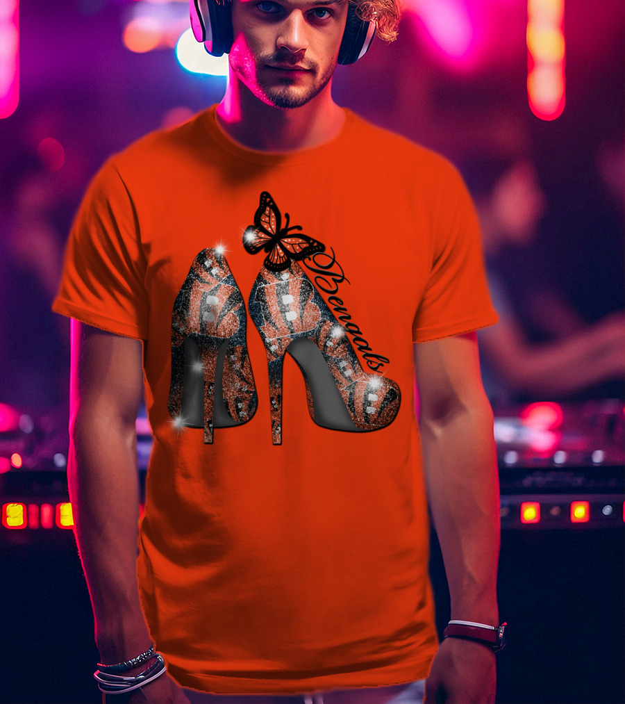 Bengals High Heels Butterfly T-Shirt