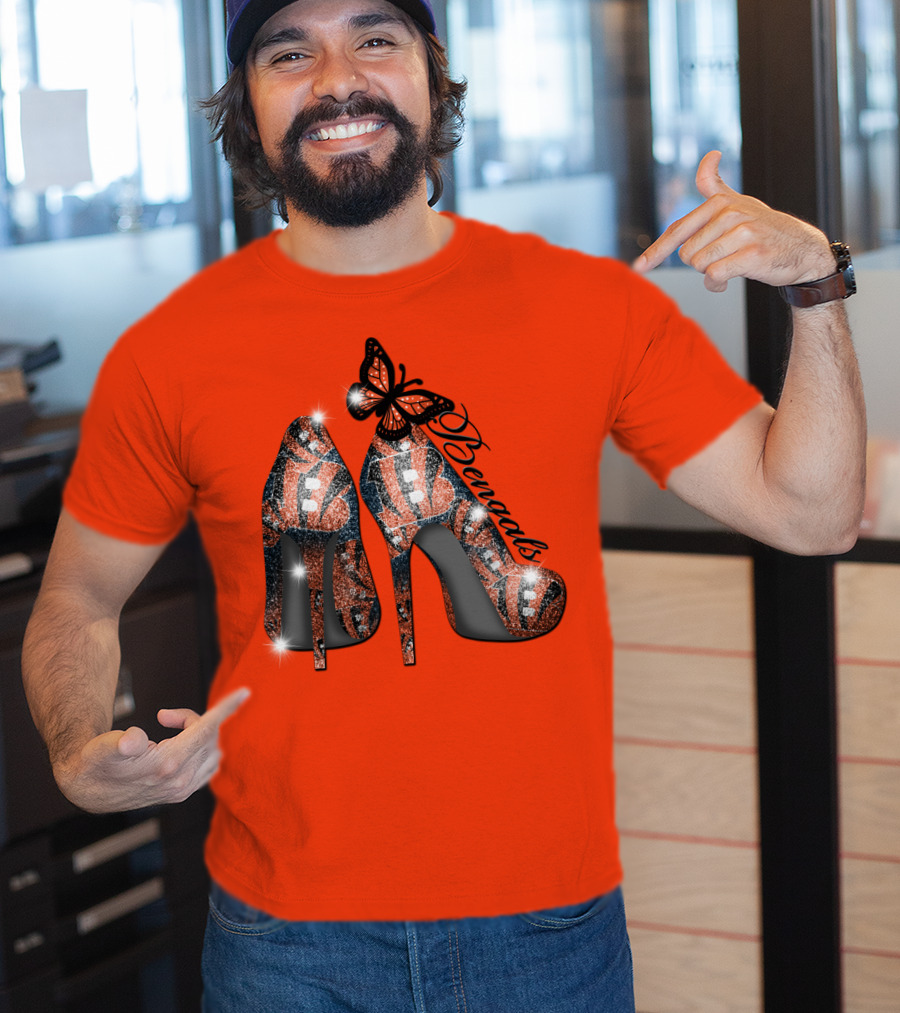 Bengals High Heels Butterfly T-Shirt