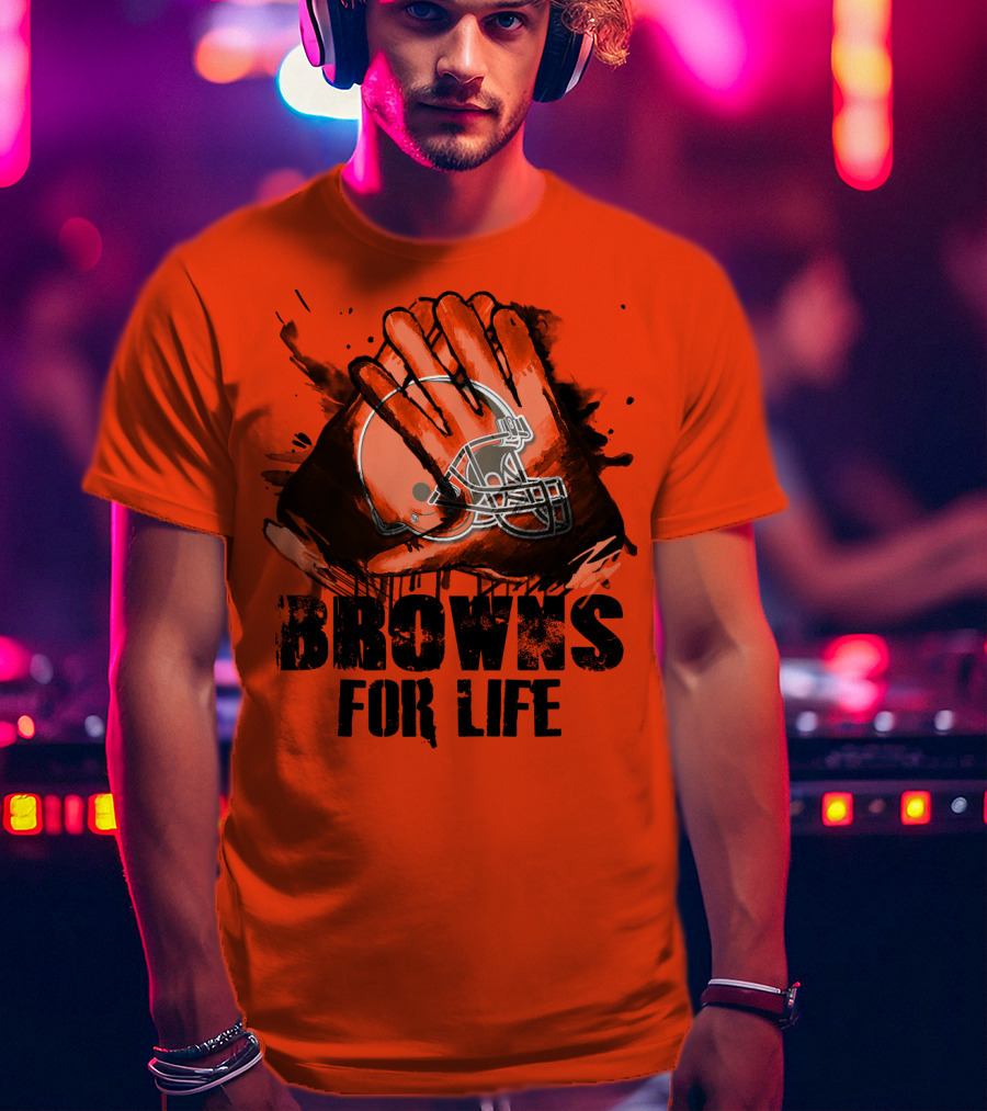 Browns For Life Cleveland Browns T-Shirt
