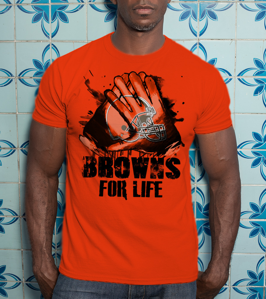 Browns For Life Cleveland Browns T-Shirt
