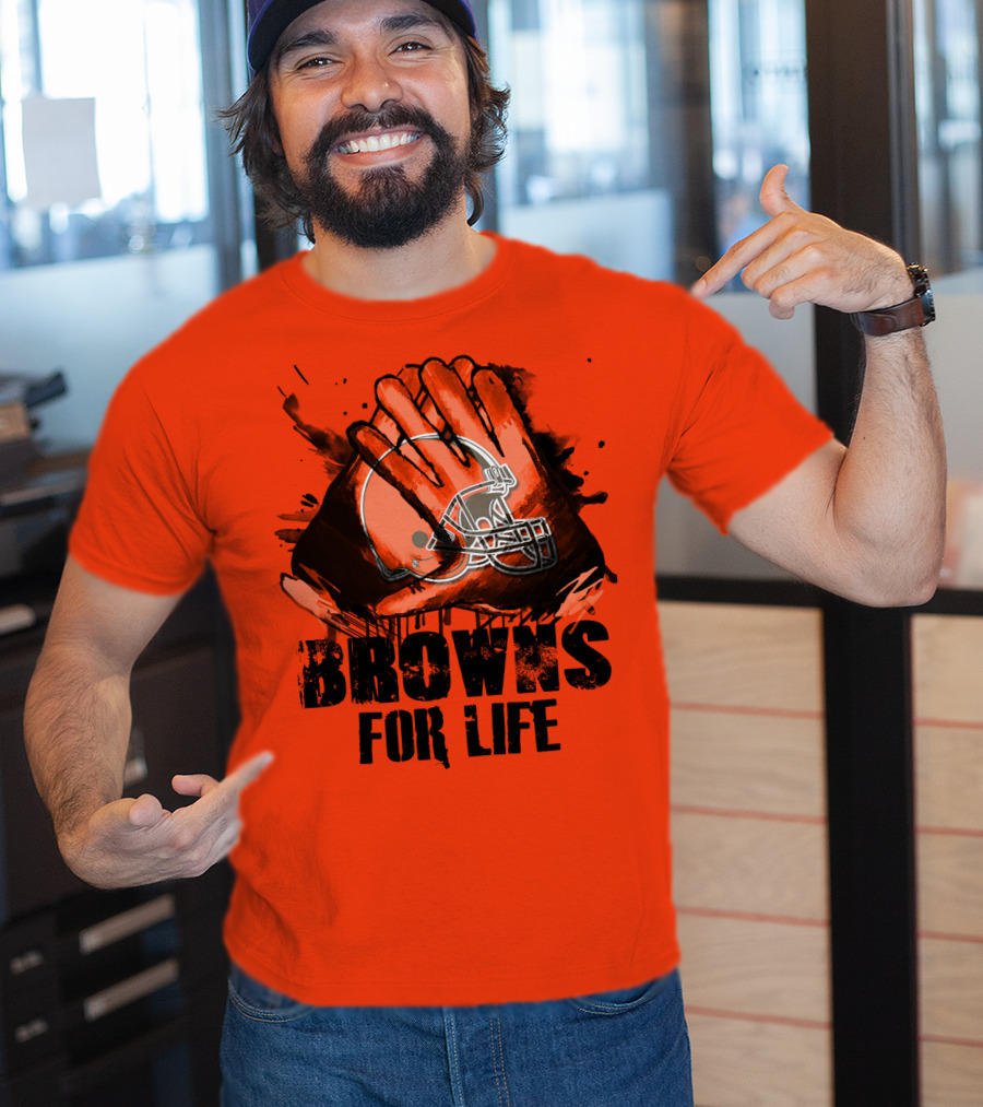 Browns For Life Cleveland Browns T-Shirt