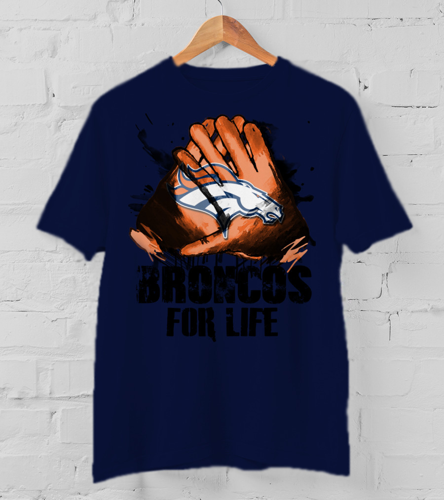 Broncos For Life Denver Broncos Glove T-Shirt