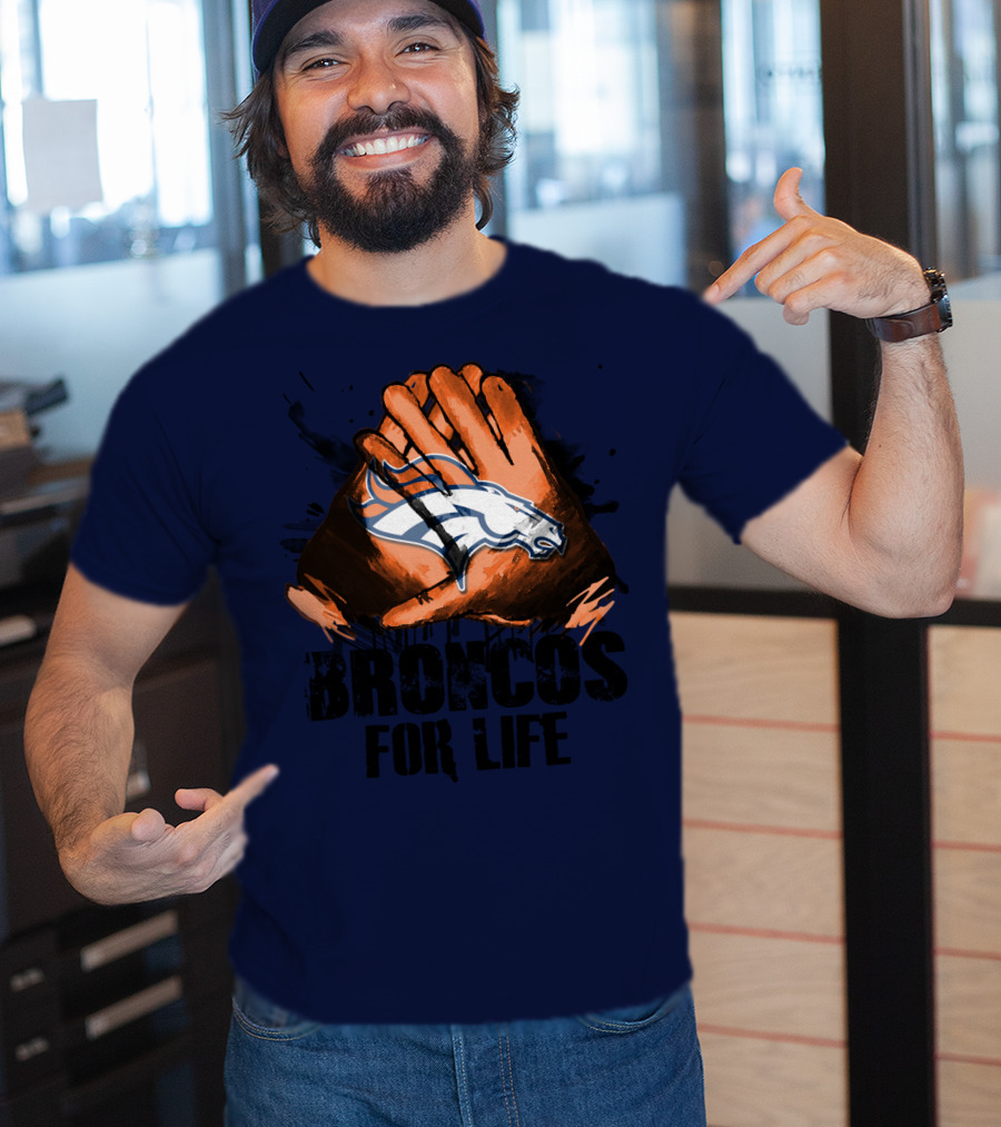 Broncos For Life Denver Broncos Glove T-Shirt