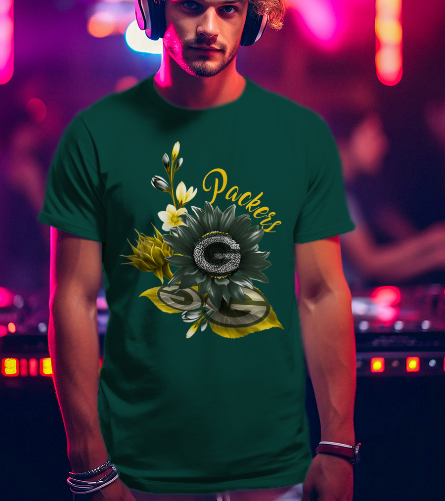 Packers G Floral Green Bay Packers T-Shirt