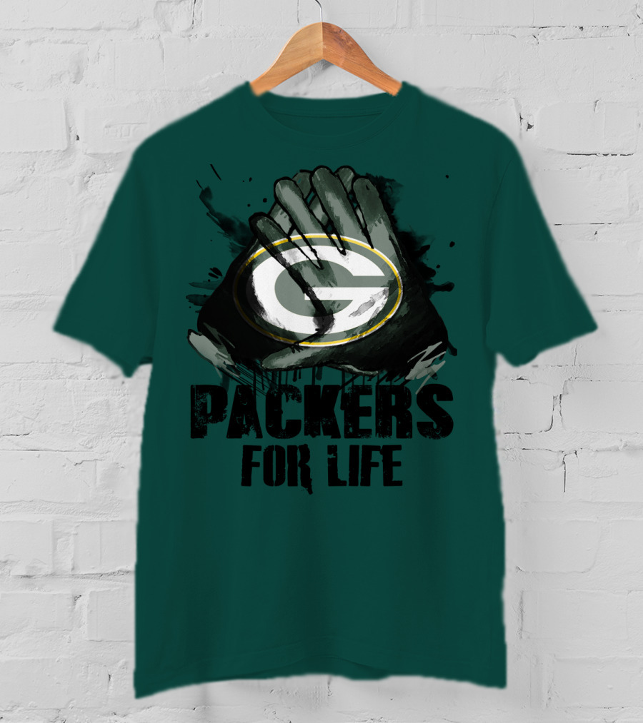 Packers For Life Green Bay Packers G T-Shirt