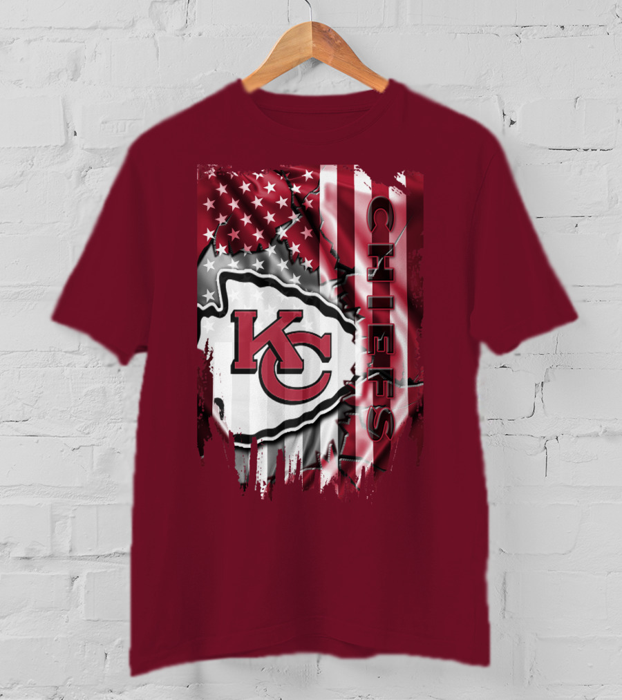 Kc Chiefs American Flag T-Shirt