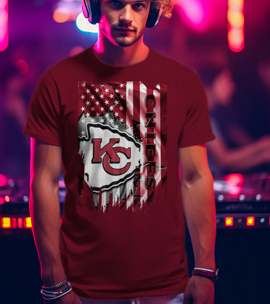 Kc Chiefs American Flag T-Shirt
