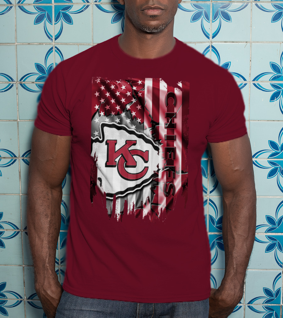 Kc Chiefs American Flag T-Shirt