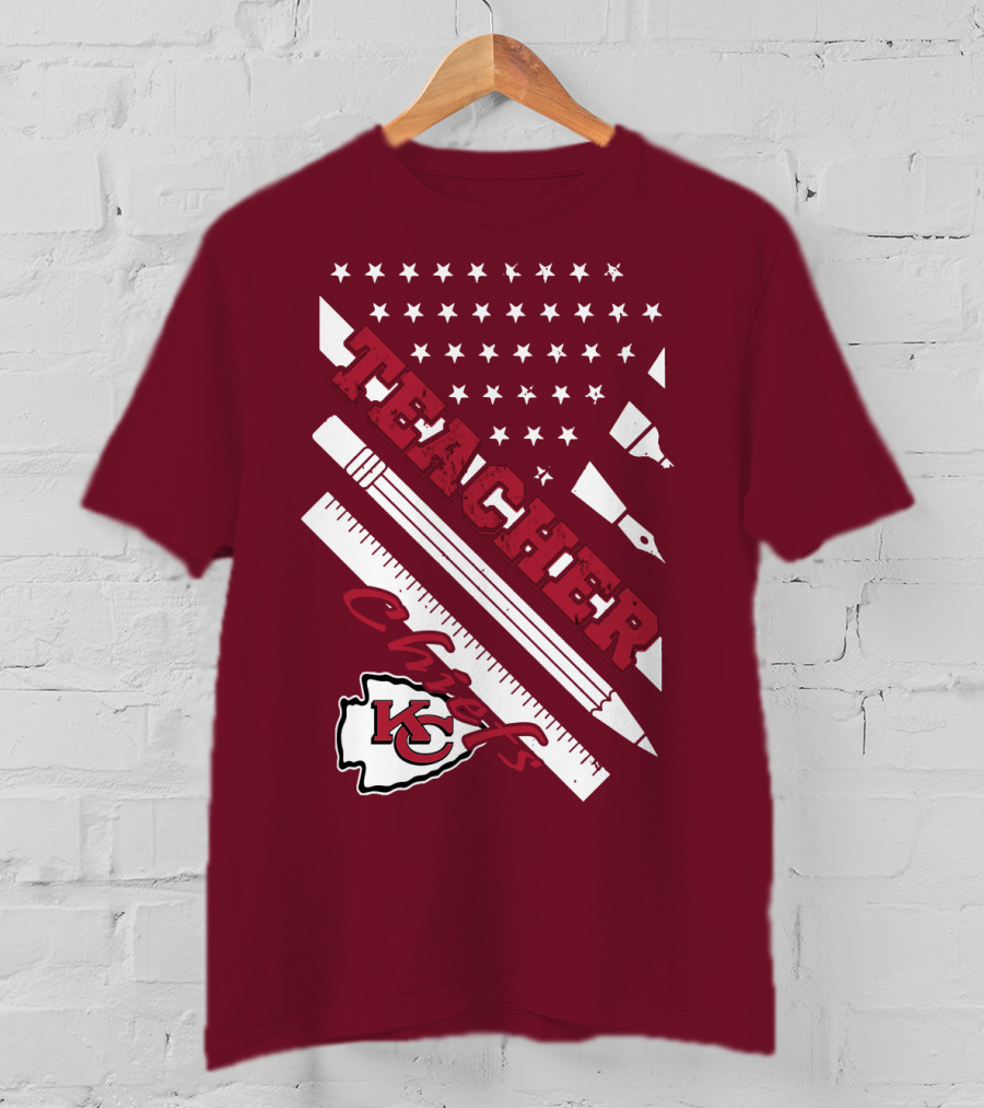 Kansas City Chiefs Teacher Stars And Stripes T-Shirt