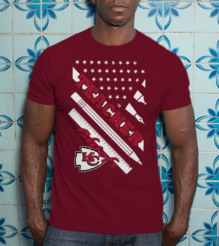 Kansas City Chiefs Teacher Stars And Stripes T-Shirt
