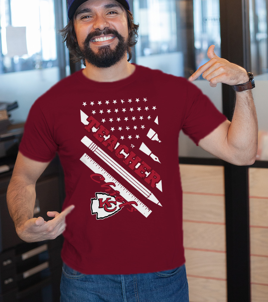 Kansas City Chiefs Teacher Stars And Stripes T-Shirt
