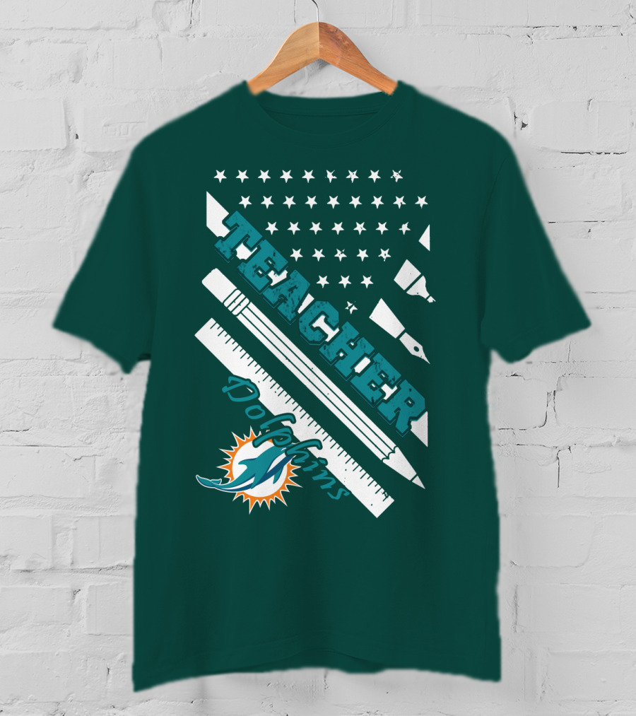 Teacher Miami Dolphins T-Shirt