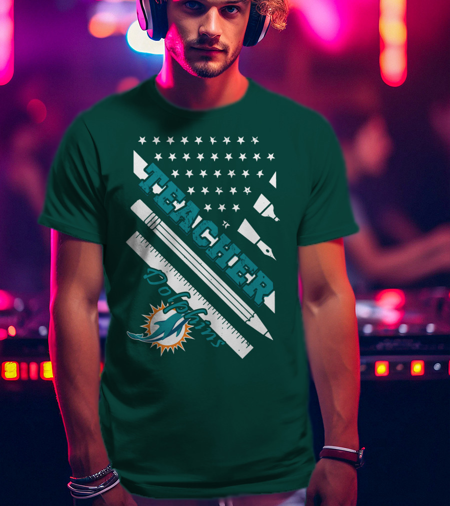 Teacher Miami Dolphins T-Shirt