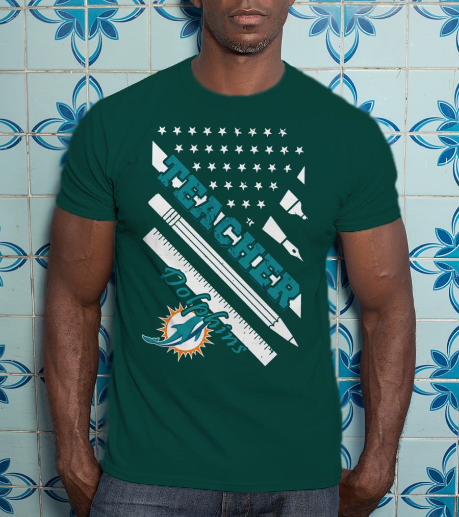 Teacher Miami Dolphins T-Shirt
